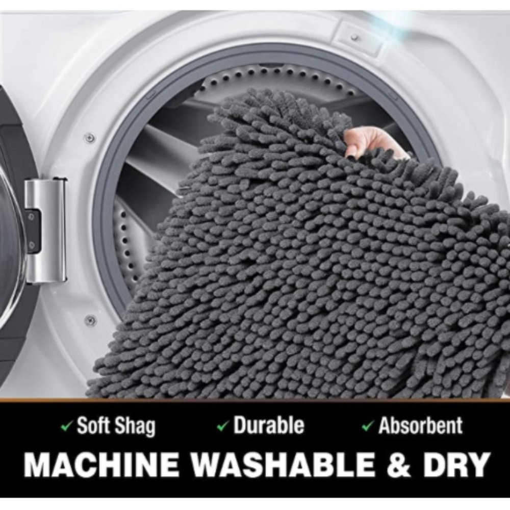 NEW! 2 Piece Chenille Bath Mat Set - Picture 5 of 6